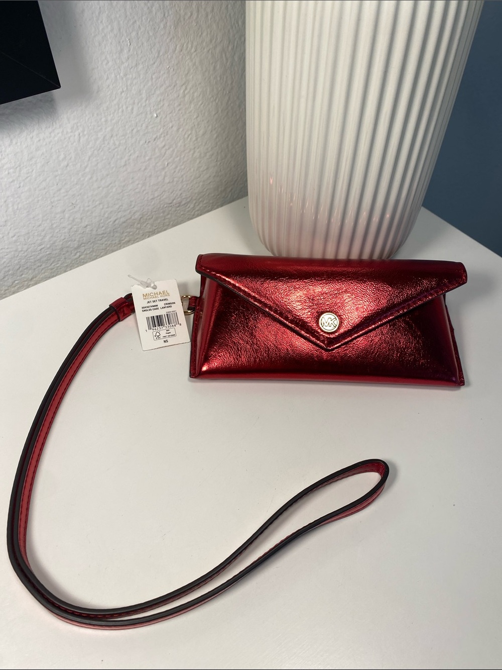NWT Michael Kors Jet Set Sunglasses Case With Lanyard